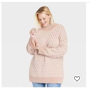 WOMEN'S Turtleneck Sweater Knox Rose Pink